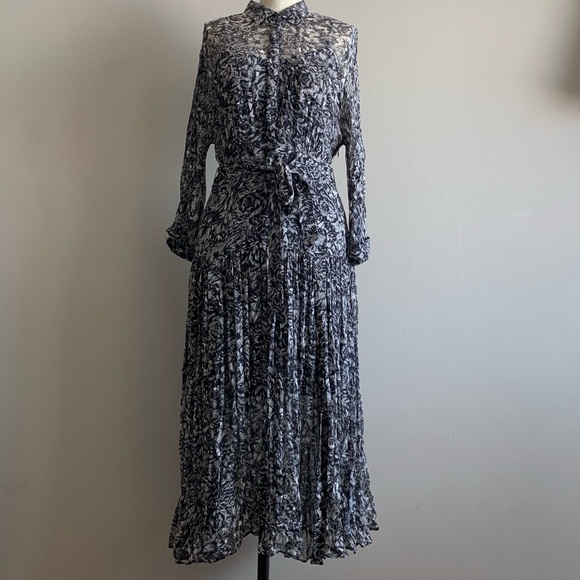 AllSaints ‘Eley’ midi dress. - Picture 9 of 16